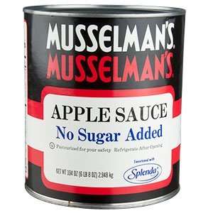 Musselman?s Apple Sauce No Sugar Added   #10 Can  Grocery 