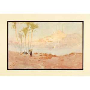  1910 Print Saladin Citadel Cairo Ancient Egypt Landscape 