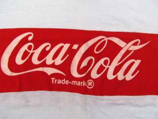 Vtg 60s 70s COCA COLA T Shirt Coke Soft Thin 50/50 Soda Vintage  