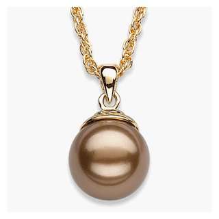  Genuine Chocolate Shell Pearl Pendant Jewelry