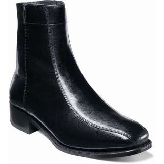 Florsheim Mens Chatman Dress Side Zip Boot Black Leather 1821501 New 