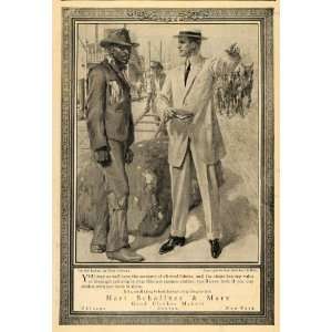 1911 Ad On Levee New Orleans Hart Schaffner & Marx Suit   Original 