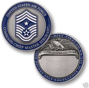 AIR FORCE COMMAND CHIEF MASTER SERGEANT CHALLENGE COIN  