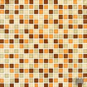 Montego Sela Morocan Sand 5/8x5/8 Cystallized Glass Blend Mosaic 12 x 