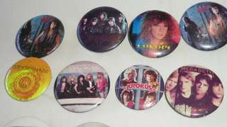 Lot 28 Heavy Metal buttons badges pinbacks pins 80s hard rock thrash 
