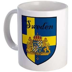  Sweden Flag Crest Shield Family Mug by  Kitchen 