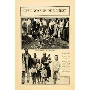  1917 Print Race Riot St. Louis Hate Color Civil Rights 