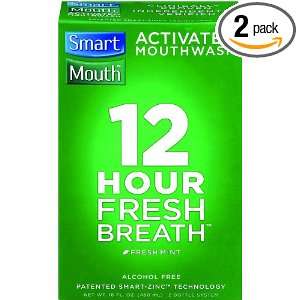 SmartMouth Alcohol Free Mouthwash, Fresh Mint, 8 Ounce Bottles (Pack 