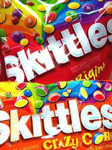 Skittles Originals Candy or Crazy Cores 3 Choices  