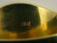 Hefty Signet Family Intaglio Crest Mens Ring   18k Yellow Gold Solid 