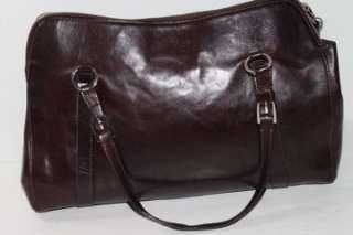 CHRISTIAN DIOR Brown Leather Star Pierced Boston Bag  