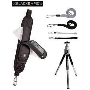  Black Rapid RS 5 Camera Strap + 8 Mini Tripod With Pan 