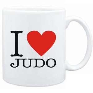    Mug White  I LOVE Judo  CLASSIC Sports