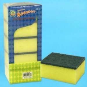  Sponge 5 Pack With Scrubber Cleaning Case Pack 48 