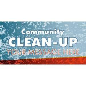  3x6 Vinyl Banner   Community Cleanup 