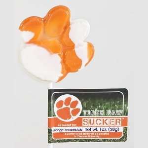 Clemson University Tiger Paw Sucker   Orange Creamsicle 1 oz. 12 