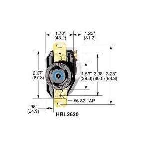  Hubbell HBL2610 Twist Lock Receptacle