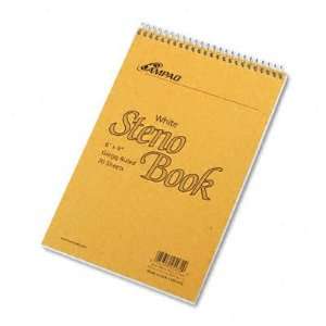  New Spiral Steno Book Gregg Rule 6 x 9 White 70 Case Pack 