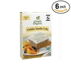 Simply Organic Golden Vanilla Cake Mix Grocery & Gourmet Food
