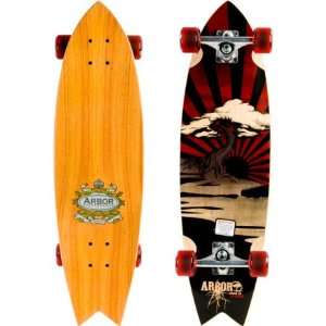  Arbor Sizzler Koa Longboard Skateboard ~Complete~: Sports 