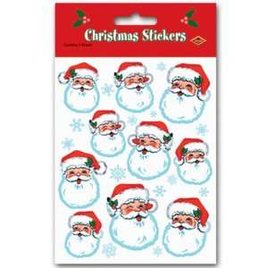  Santa Face Stickers Case Pack 168   540630