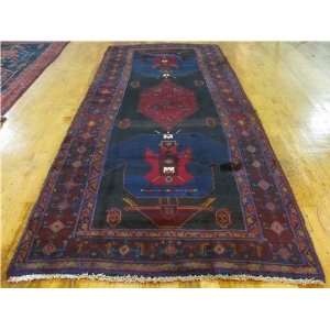   Blue Persian Hand Knotted Wool Sirjan Runner Rug Furniture & Decor