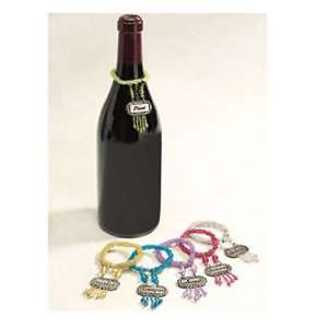 Set of 6 Assorted Wine Bottle Tags By AdV  Kitchen 