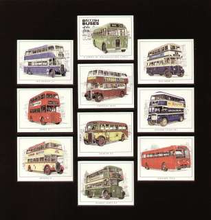 BRITISH BUSES of the 1950s   Original Collectors Cards  