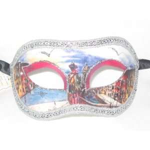  Pink Colombina Design Venetian Masquerade Mask