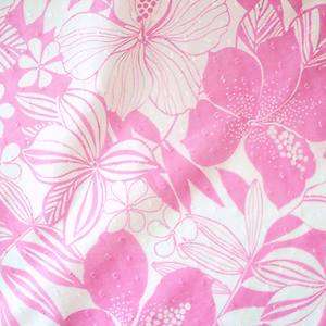 PINK FLORAL 2 DOTTED SWISS CLIPPED COTTON FABRIC per m  