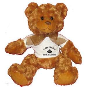 UNIVERSITY OF XXL BOOK READERS Plush Teddy Bear with WHITE 