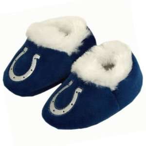  INDIANAPOLIS COLTS OFFICIAL LOGO BABY BOOTIE SLIPPERS 12 