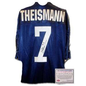  Joe Theismann Autographed Home Blue Jersey: Sports 