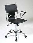 Avenue Six BLACK Vinyl Dorado Swivel Office Manager Task Desk Chair w 
