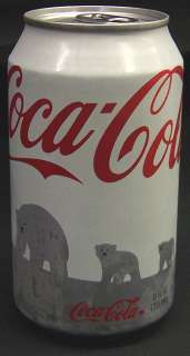Limited Edition White Coca Cola Can Christmas 2011 Polar Bears  