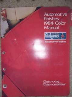 1984 Sherwin Williams Auto Paint Color Manual Truck W  