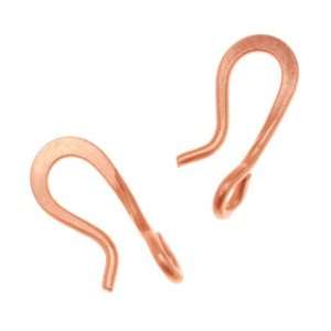  Genuine Copper Simple Curved Hook Clasp (25 Sets) Arts 