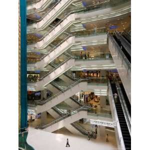 Atrium of New World City Shopping Mall near Peoples Square and 