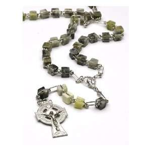  Genuine Connemara Marble Irish Rosary Jewelry