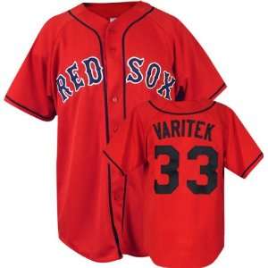  Jason Varitek Majestic MLB Alternate Scarlet Replica 