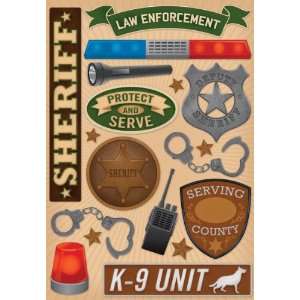  Sheriff Cardstock Stickers 5.5X9 