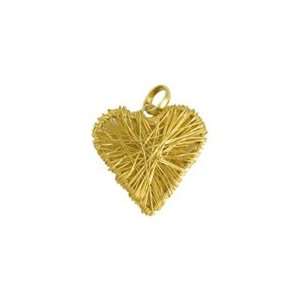  Gold Vermeil Wire Wrapped Heart Pendant: Everything Else
