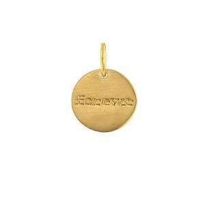    Forever Charm and Pendant in 24 Karat Gold Vermeil Jewelry