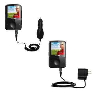  Car and Wall Charger Essential Kit for the Philips Gogear Vibe 