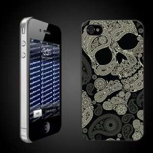 Fun iPhone Design Paisley Skulls CLEAR Protective iPhone 4/iPhone 4S 