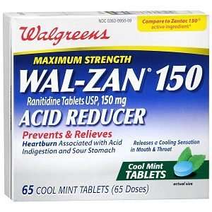   Wal Zan 150Mg Cool Mint Tablets, 65 ea Health 