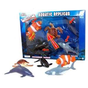  Aquatic PVC Replicas with Sound: Toys & Games
