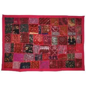  Elegant Wall Hanging Tapestry with Pretty Sequins Work 