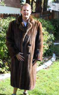   Mens Lunaraine Mink Fur Long Overcoat Coat From Conklin Furs!  