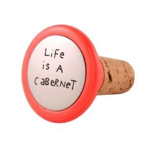 Quirky Corks Wine Stopper   Life is a Cabernet  Kitchen 